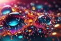 Full frame abstract water bubbles background - AI Generated Royalty Free Stock Photo