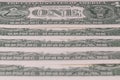 Full Frame Background of Scattered US One Dollar Banknotes Royalty Free Stock Photo