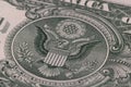 Full Frame Background of Scattered US One Dollar Banknotes Royalty Free Stock Photo