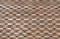 Full frame brown-tone rectangle grid background image Royalty Free Stock Photo