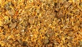 Full frame of Calendula officinalis or Marigold dry tea flowers Royalty Free Stock Photo