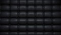 Black tufted leather upholstery texture background 1 Royalty Free Stock Photo