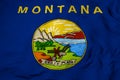 Flag of Montana in 3D rendering