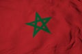 3D rendering of a waving Moroccan flag