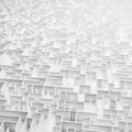Full frame image of an endless maze with white walls shot from above - concept for big problem, hopelessness Royalty Free Stock Photo