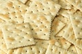Full frame image of saltine crackers