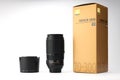 Full frame Nikon Nikkor Telephoto Lens for Nikon DSLR cameras, Nikkor 70-300mm f4.5-5.6E ED VR on a white background. 03