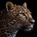 Full-frame photo of a jaguar, digital illustration painting, animals, wildlife