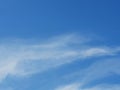 Full frame of pretty blue sky with unusual scudding cloud formation Royalty Free Stock Photo