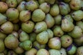 Full frame of ripe Bartlett pears Royalty Free Stock Photo