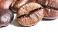 Full frame of roasted coffee beans for the background Royalty Free Stock Photo