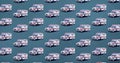 Full frame shot of ambulances on gray background Royalty Free Stock Photo