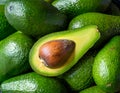 Full frame shot of avocados Royalty Free Stock Photo