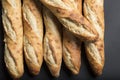 Full Frame Shot Of Baguettes close up Royalty Free Stock Photo
