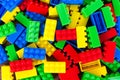 Full frame shot of colorful toy building blocks