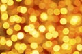 Full frame shot of golden defocused lights on red backgroound Royalty Free Stock Photo