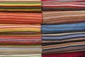 Full frame shot of multicolored fabric bolts Royalty Free Stock Photo