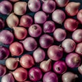 Full frame shot of purple onions, fresh produce background