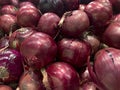 Full frame shot of purple onions Royalty Free Stock Photo