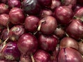 Full frame shot of purple onions Royalty Free Stock Photo