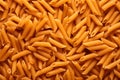 A full-frame shot of a raw Penne pasta background Royalty Free Stock Photo