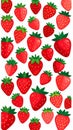 Full Frame Strawberry Seamless Pattern Royalty Free Stock Photo