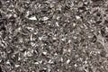 Full frame take of a sheeT of crumpled silver aluminum foil Royalty Free Stock Photo