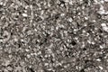 Full frame take of a sheeT of crumpled silver aluminum foil Royalty Free Stock Photo