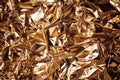 Full frame take of a sheeT of crumpled silver aluminum foil Royalty Free Stock Photo