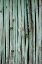 Full-frame of wooden green fence, close-up background, no people Royalty Free Stock Photo