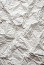 Full frame of wrinkled white stencil paper texture Royalty Free Stock Photo