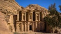 Full frontal shot of the Monastery - Petra, Jordan