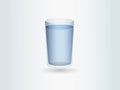 A full glass of water or soft drinks for business