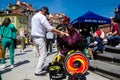 Full Gospel Church Christian Community evangelists dancing and singing in Warsaw, Poland - May 28, 2023