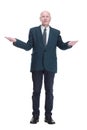 confident business man looking at you . isolated on a white background. Royalty Free Stock Photo