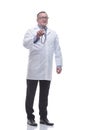 In full growth. an experienced male doctor urging you to be careful Royalty Free Stock Photo