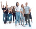 Group of diverse young people standing together. Royalty Free Stock Photo