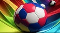 full hd sports wallpaper, sports banner, soccer ball on abstract background, soccer ball background