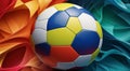 full hd sports wallpaper, sports banner, soccer ball on abstract background, soccer ball background