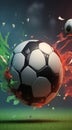 full hd sports wallpaper, sports banner, soccer ball on abstract background, soccer ball background