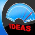 Full Of Ideas Indicates Indicator Invention And Inventions