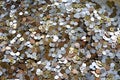 Full of japanese coins Royalty Free Stock Photo