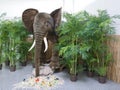 Full length elephant statue decoration