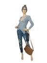 Full-length female mannequin Royalty Free Stock Photo