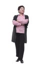 full length . friendly pleasant woman looking at you Royalty Free Stock Photo