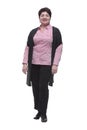 full length . friendly pleasant woman looking at you Royalty Free Stock Photo