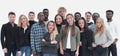 Full length . group of diverse young people standing together Royalty Free Stock Photo