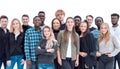 full length . group of diverse young people standing together Royalty Free Stock Photo