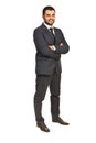 Full length of happy executive male Royalty Free Stock Photo