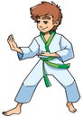 Karate Stance Boy